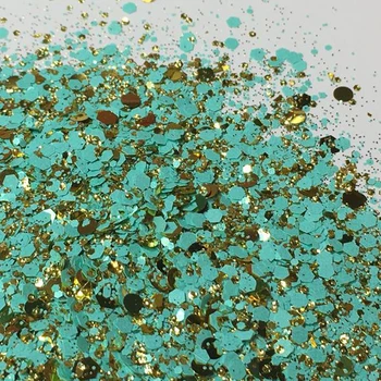 12 Värvi/50g suhkruvatt | 2 Tooni Paksu Glitter Mix | Roosa & Gold Paksu matt türkiis metall-ja reljeef gold glitter